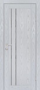 Дверь PSM-10 Дуб скай серый со стеклом (Серый лакобель)